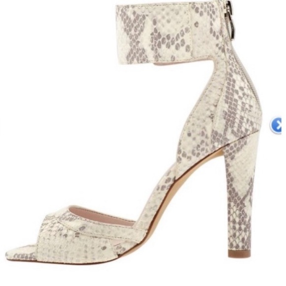 Vince Camuto snake print Oljera heels thick strap thin heels - Picture 3 of 10